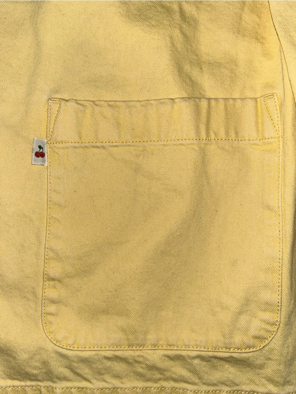 Rare Levi’s ESTHER MODERN COTTON Yellow Denim JACKET Size Large